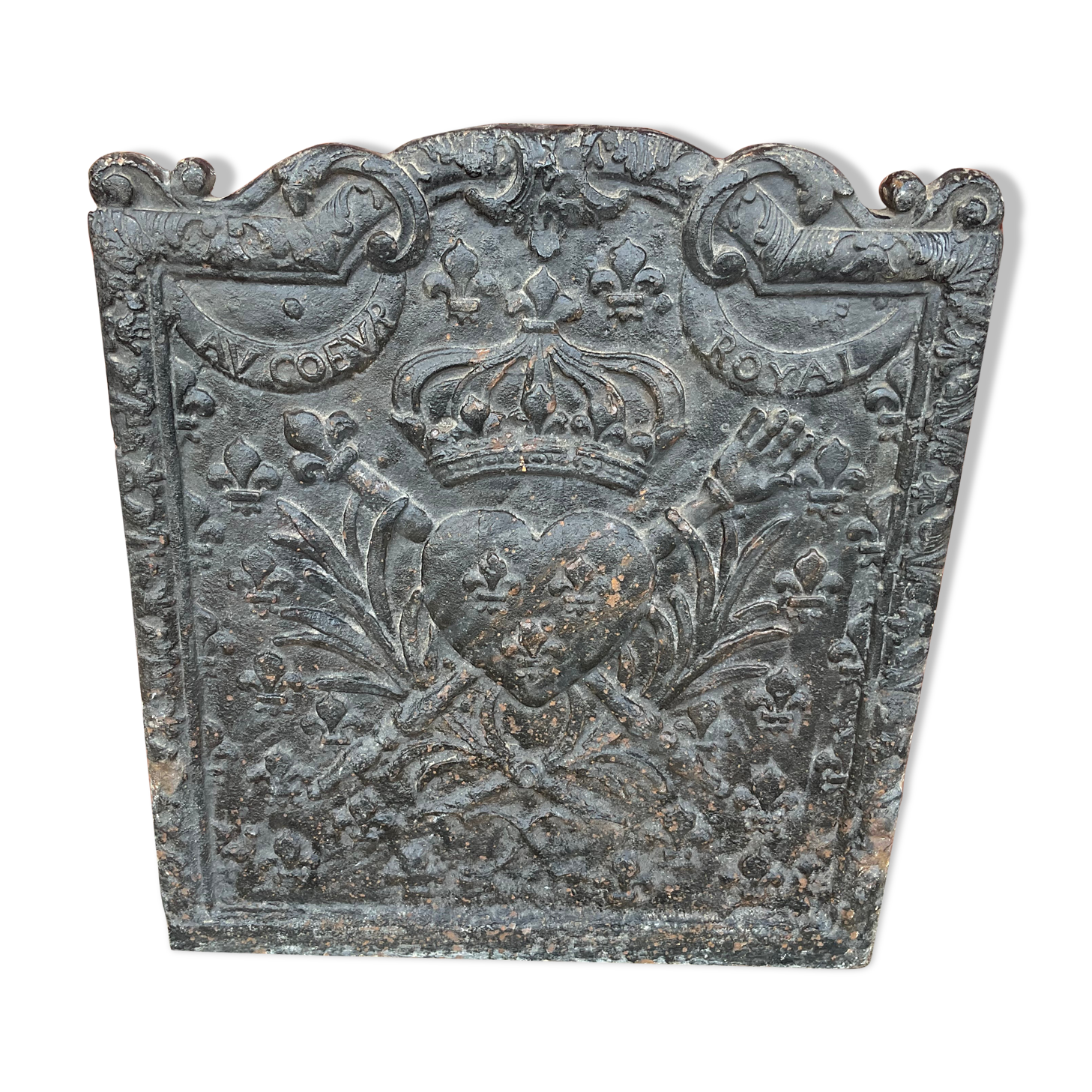 Fireplace plate