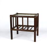 Rattan side table