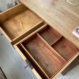 Early 20th century oak trade counter