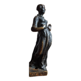 Statuette ancienne en bronze patiné