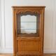 Louis XV style display cabinet in solid wood