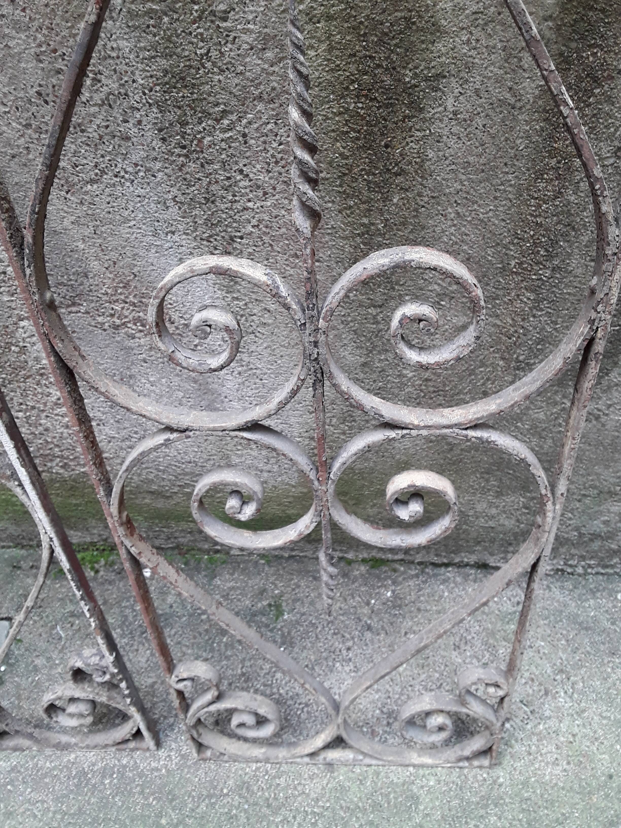 Old wrought iron grids early 20th century