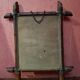 Old wooden mirror bamboo style decoration 38x45 vintage