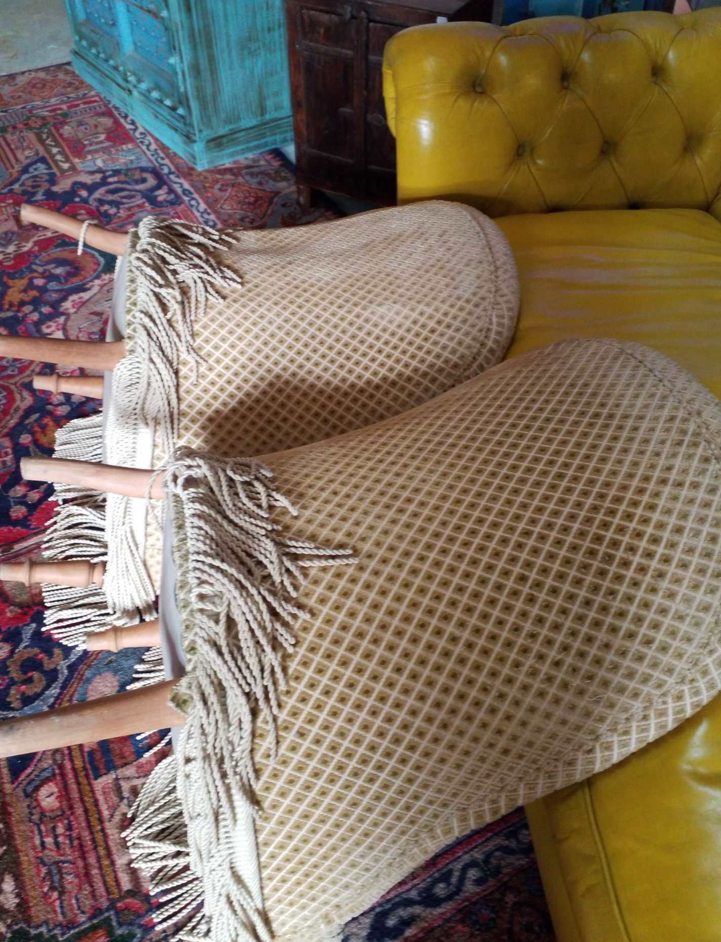 Pair of toad armchairs