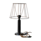 Turned wooden lamp foot
