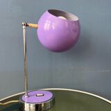 Vintage purple Herda space age eyeball desk lamp