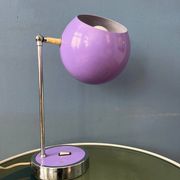 Vintage purple Herda space age eyeball desk lamp