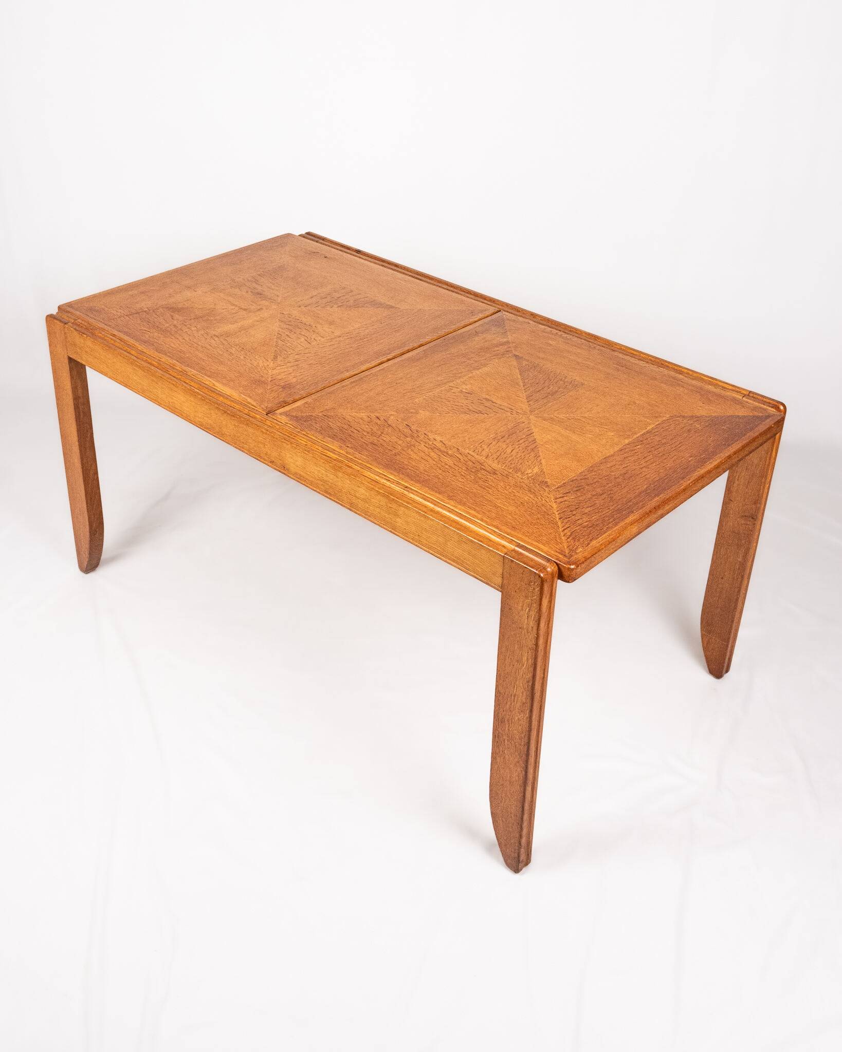Extendable dining table, Calvados model, Guillerme and Chambron, 1960s