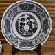 Set of 6 talking plates on "the language of flowers" in Gien earthenware
