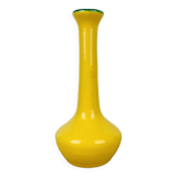 Vase soliflore Les Grottes Dieulefit céramique jaune