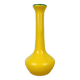Single flower vase Les Grottes Dieulefit yellow ceramic