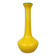 Single flower vase Les Grottes Dieulefit yellow ceramic