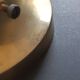 Vintage Limburg table lamp in bubbled glass and brass base