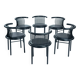 Chaises circo lubke par herbert ohl, années 1980, lot de 6