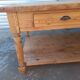 Grande table de communauté en chêne et sapin