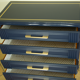 Commode bleue relookée