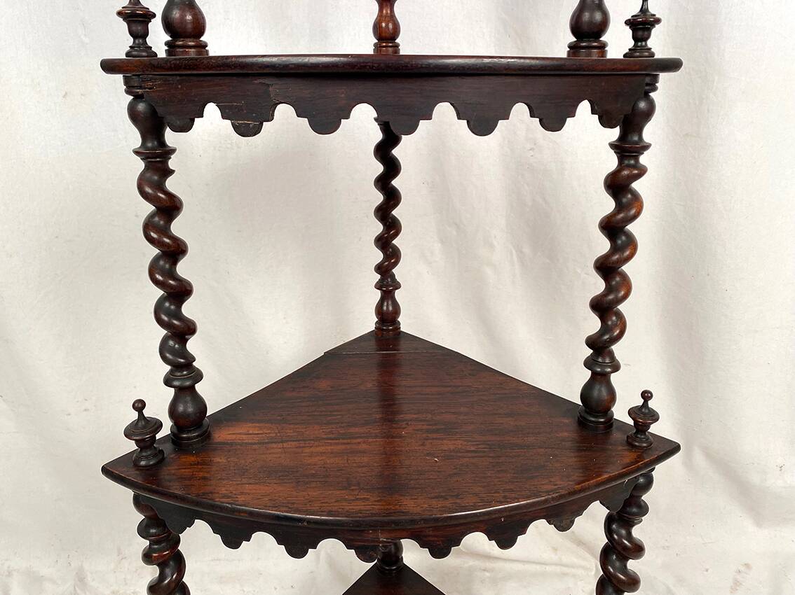 Rosewood corner shelf, Napoleon III period