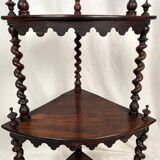 Rosewood corner shelf, Napoleon III period