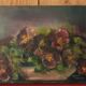 Painting bouquet of pansies