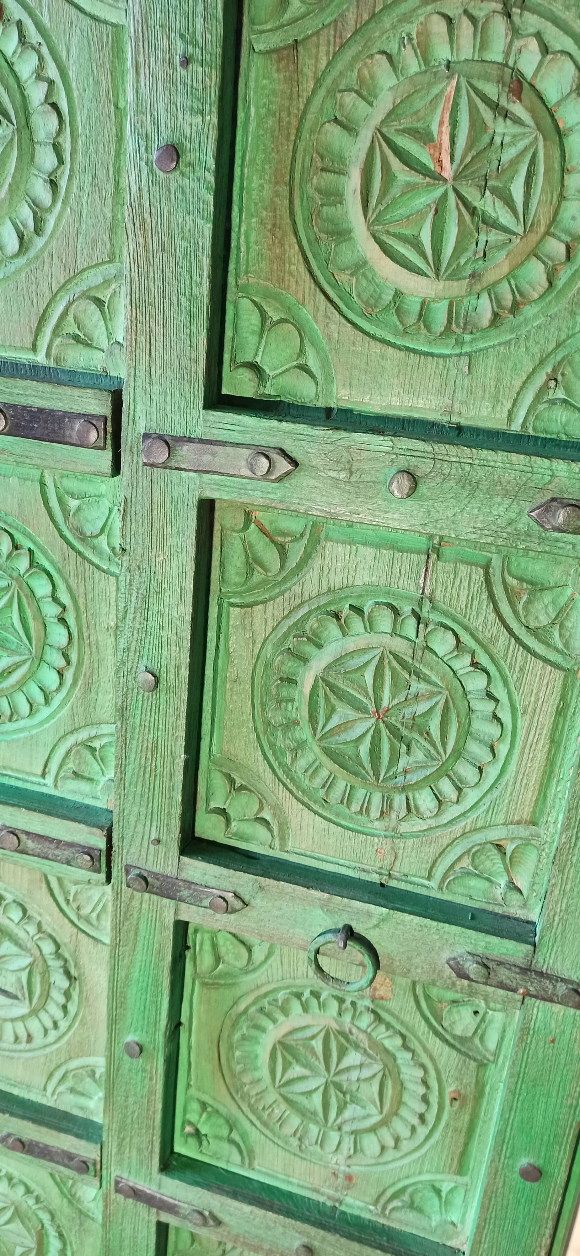 Old wooden door