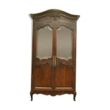 Bride wardrobe in carved channel Showcase two doors 19th century