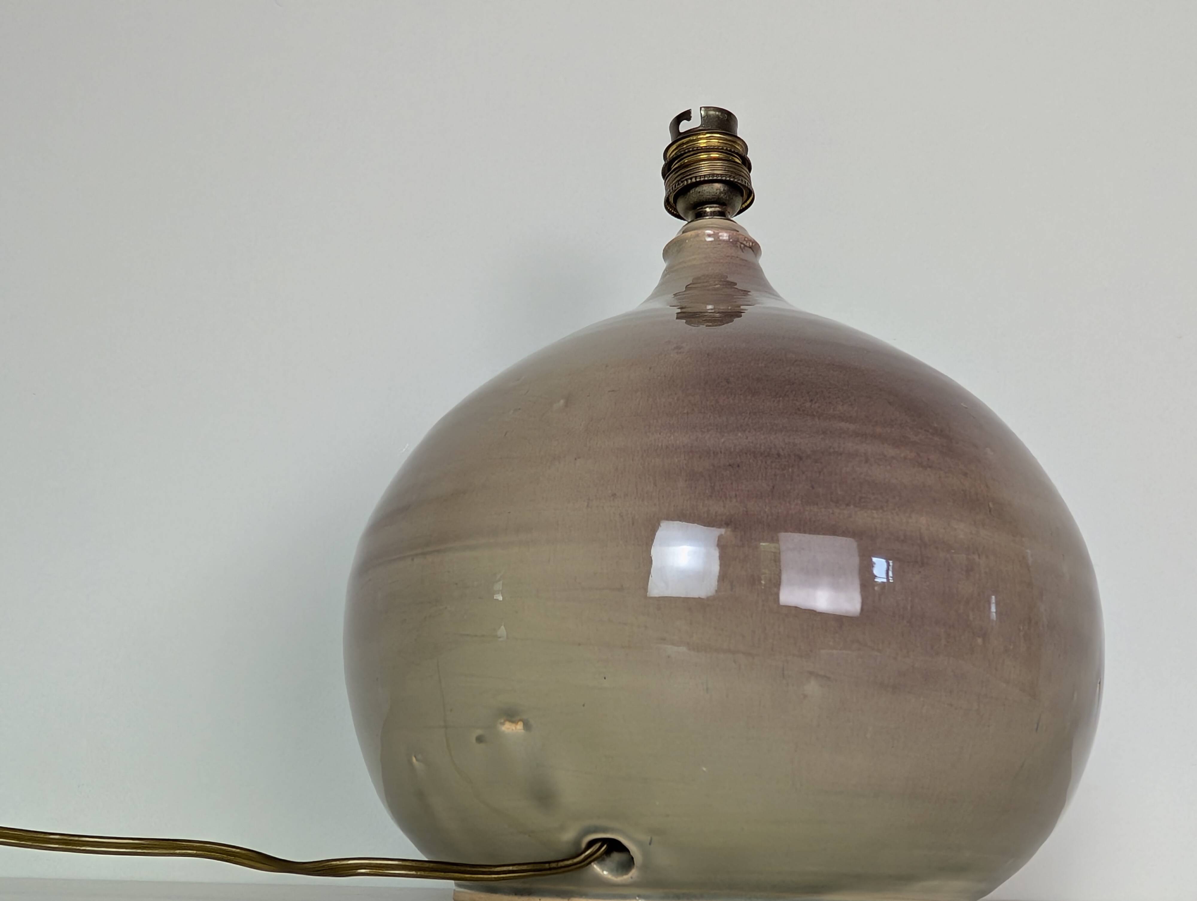 Pied de lampe en céramique