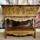 Bread trough / carved walnut – animated scene decoration – early 20th century