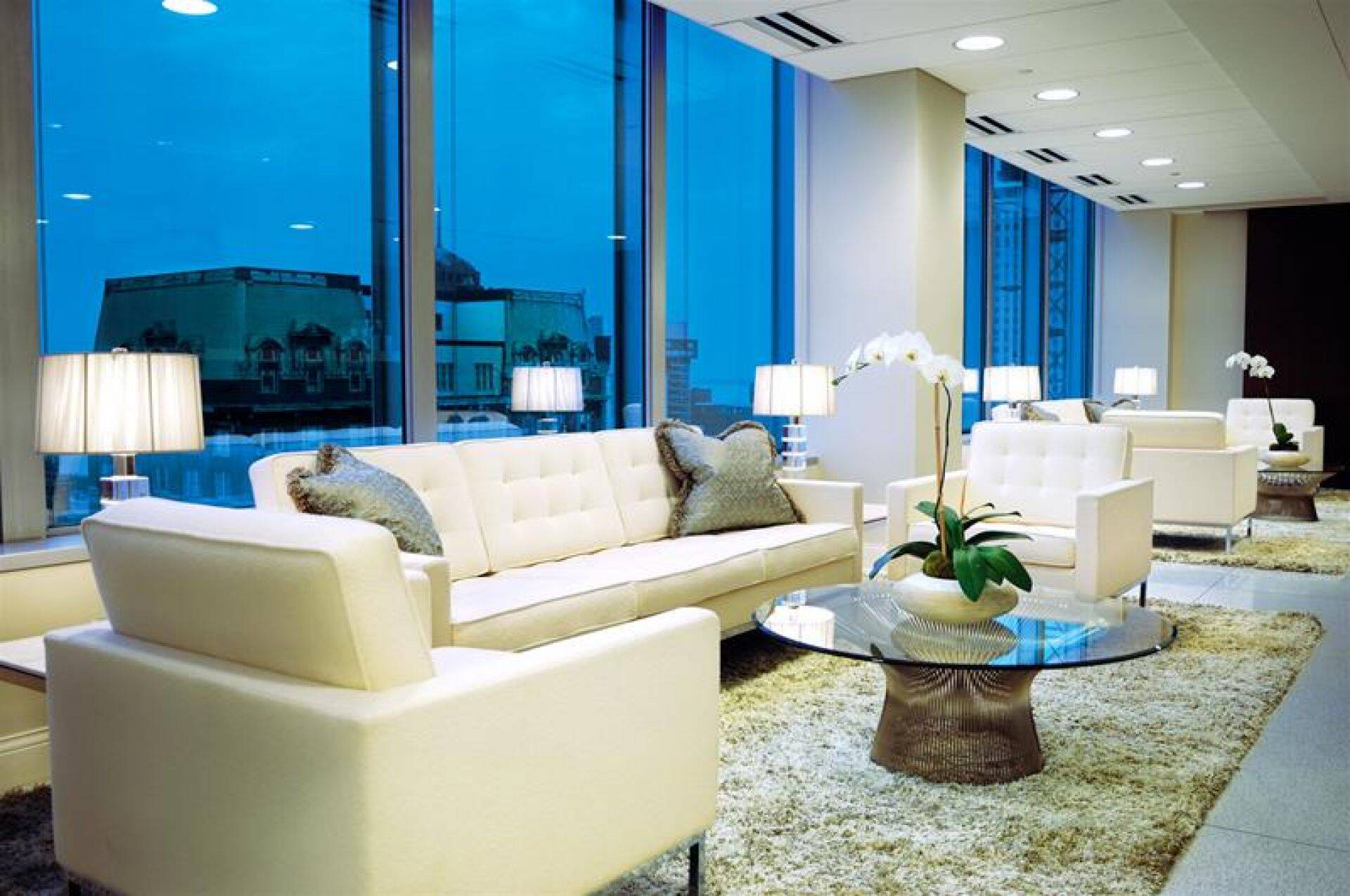 Knoll International Platner Crystal/Polished Nickel Dining Table