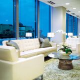 Knoll International Platner Crystal/Polished Nickel Dining Table