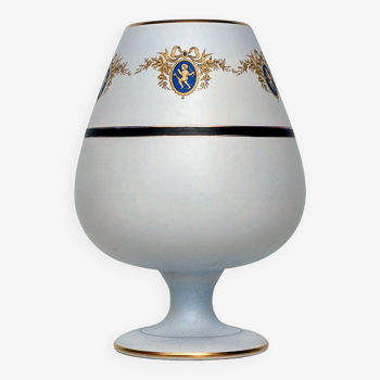 Footed vase, ceramic pot - Flora Keramiek Gouda Holland factory