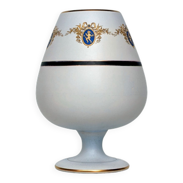 Footed vase, ceramic pot - Flora Keramiek Gouda Holland factory