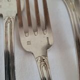 12 Fourchettes en métal argenté Boulenger Couverts de table