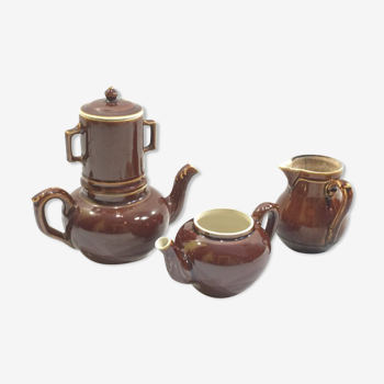 Coffee maker, teapot, milk pot