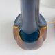Danish Modern Blue and Brown Ceramic Table Lamp by E. Johansen for Søholm, 1960s