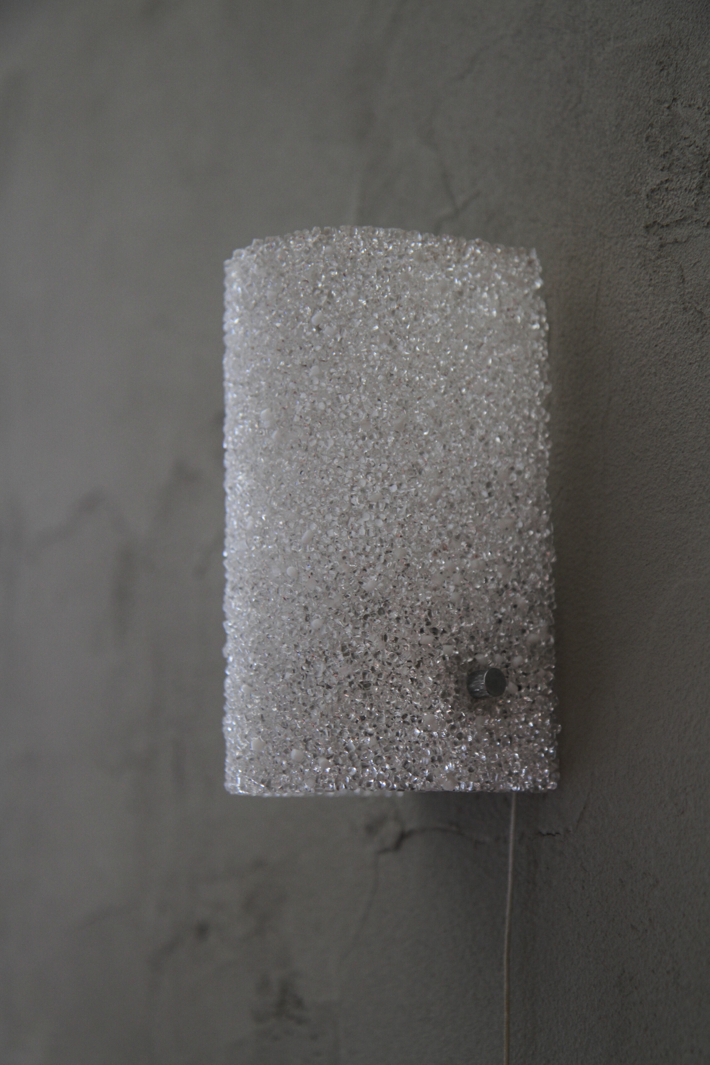 Vintage wall sconce in perspex from the 60s