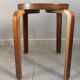 Pair of Artek stools model E60 (rare version with 4 legs), Alvar Aalto