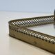 Rectangular Service Tray with Openwork Gallery in Brass. French Work
