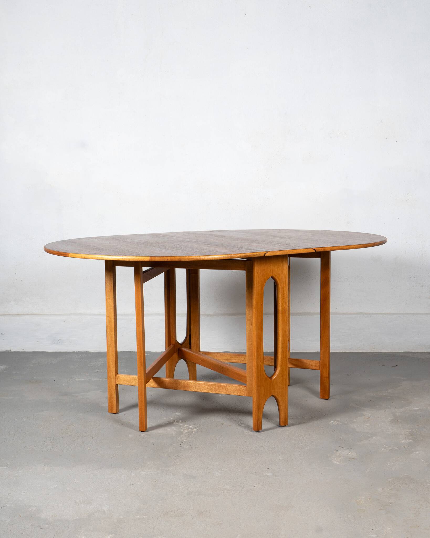 Mid Century Teak Foldable Dining Table made in Norway