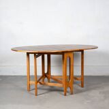 Mid Century Teak Foldable Dining Table made in Norway