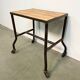 Industrial table on wheels, 1960s
