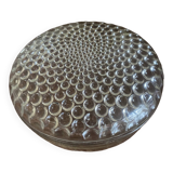 Round box with Lalique crystal lid