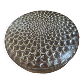 Round box with Lalique crystal lid