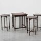 Set of Four Oak Barley Twist Nesting Tables, England, circa 1900n