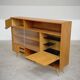Buffet Vaisselier en bois blond Libena , ex Tchécoslovaquie 1970
