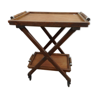 Wooden folding rolling dessert