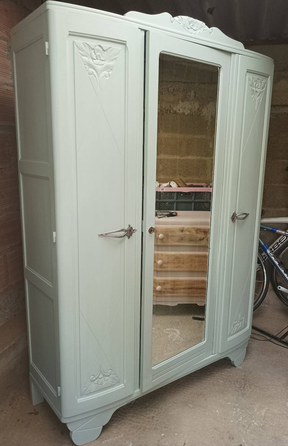 Beautiful Art Deco wardrobe from the period.