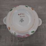 Flared bowl with CNP porcelain handles signed M.C.B. Noël 1980