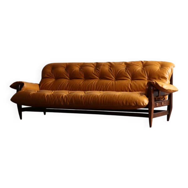 Canapé Jean Gillon Rodeio pour Italma Wood Art, Brésil, 1965