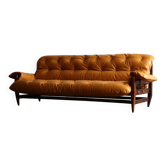 Canapé Jean Gillon Rodeio pour Italma Wood Art, Brésil, 1965
