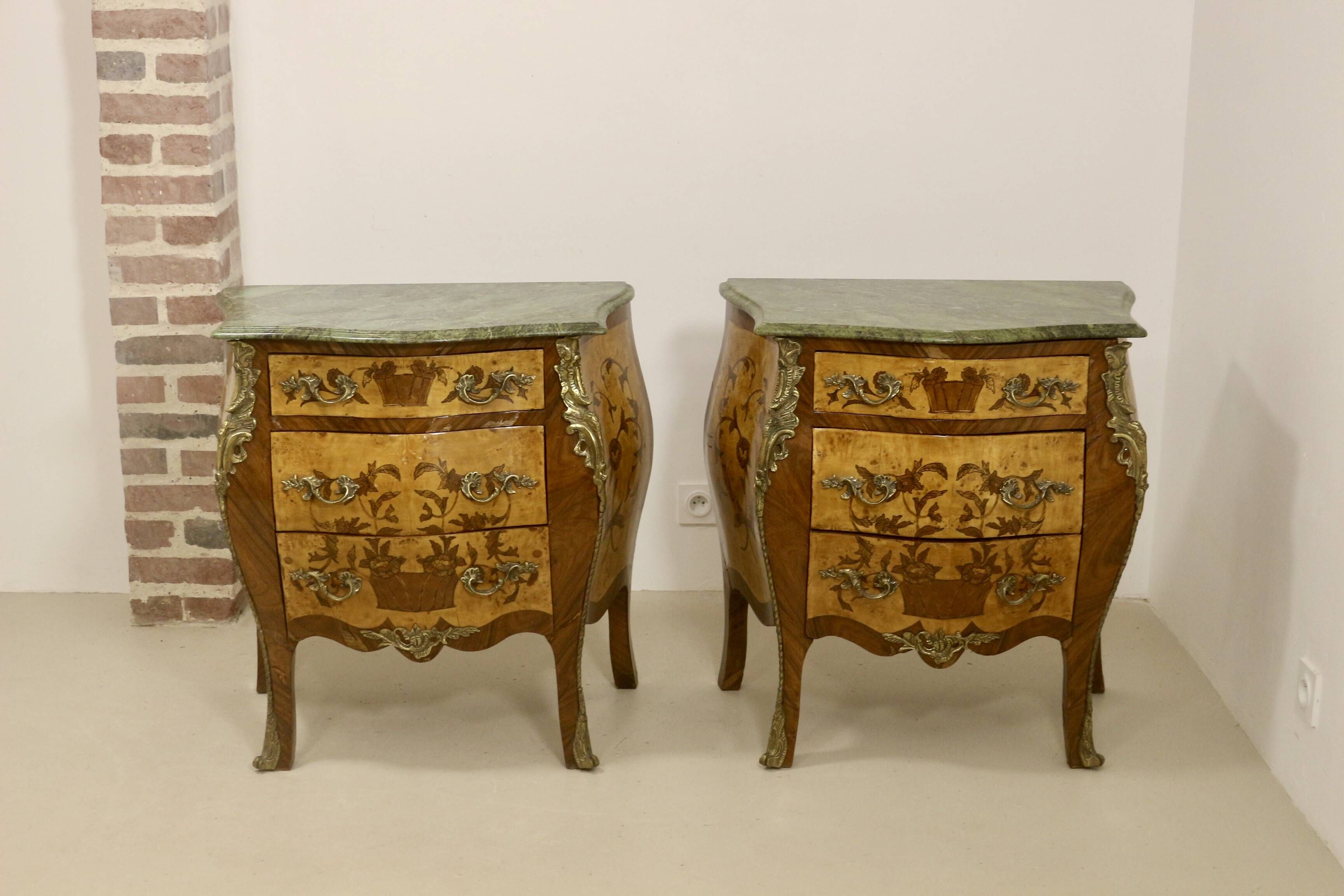 Paire de commodes d'époque Napoléon III